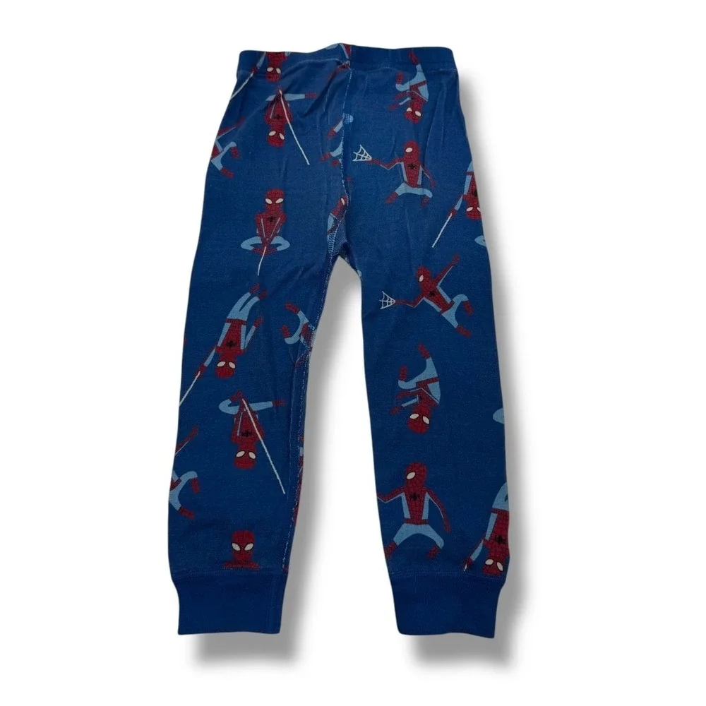 Hanna Andersson Marvel Spider-Man Organic Cotton Pajama‎ Pants Kids 3T Blue